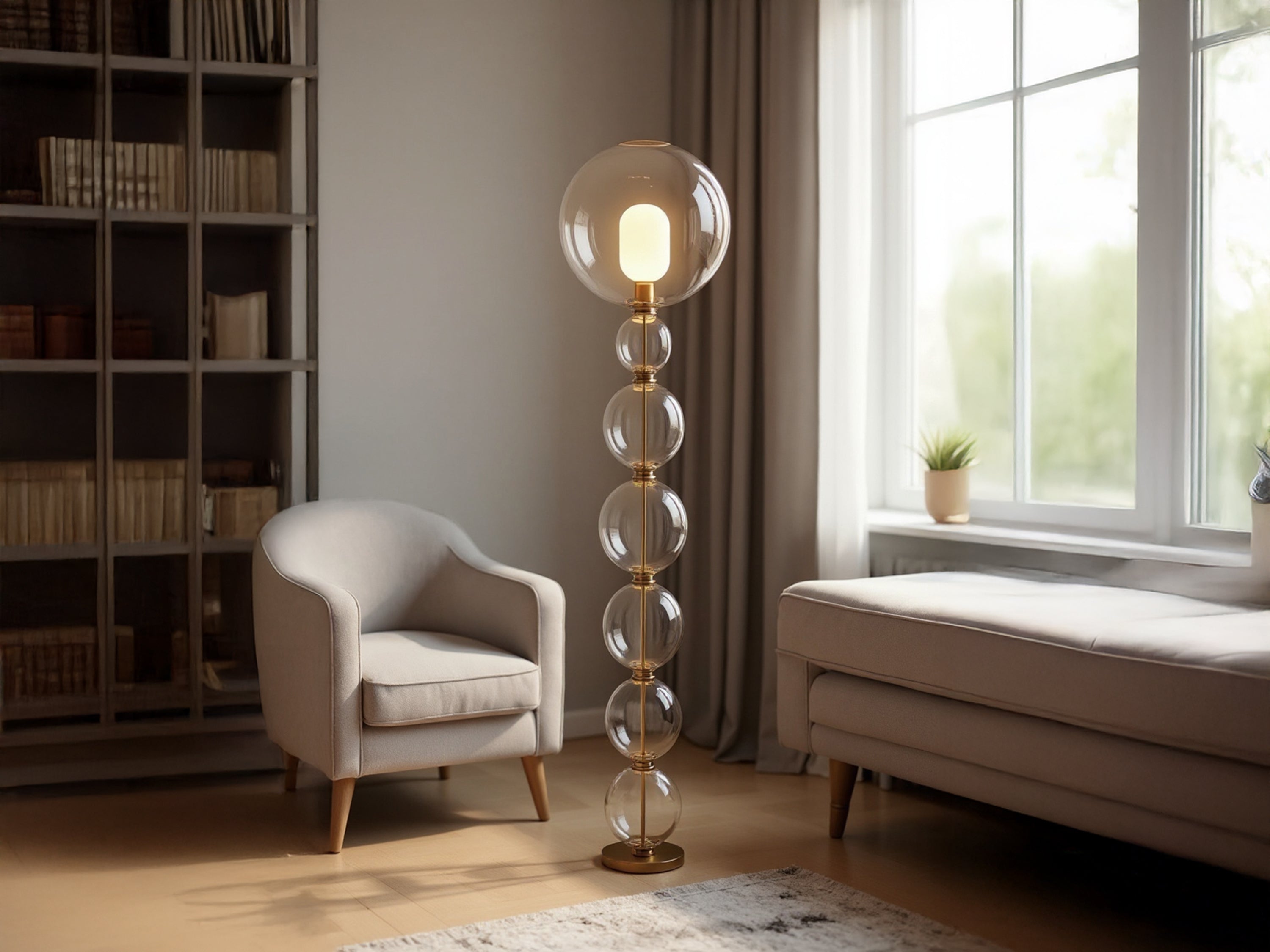 Customizable Handmade Glass Floor Lamp